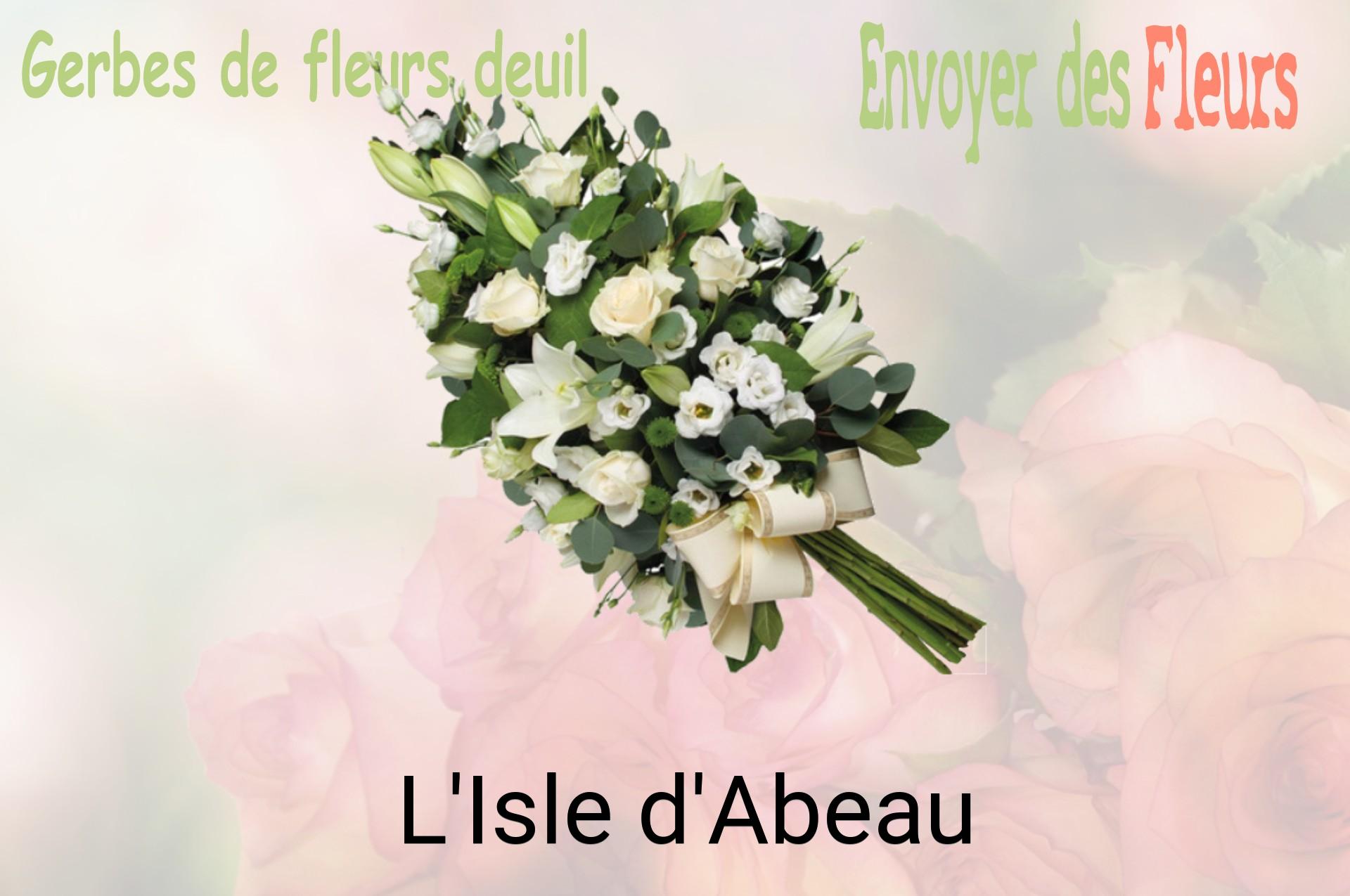 Gerbe de fleurs de deuil livrée à L'Isle-d'Abeau